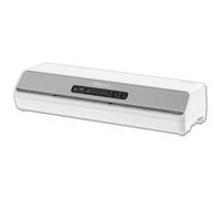 Fellowes plastificatrice a caldo Amaris A3, formato A3, fino a 175 micron, per casa e ufficio, retromarcia e modalità riposo + starter pack 10 pouches - bianco 8058201
