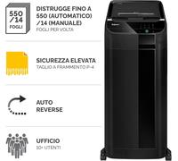 Fellowes AutoMax 550C Distruggidocumenti Automatico 550 fogli P-4. cod: 4963101
