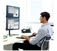 FELLOWES - Braccio Monitor Doppio Verticale professionale