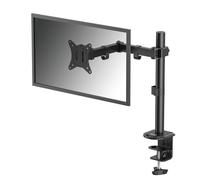 Fellowes Braccio Monitor Singolo Everyday - Supporta schermi 17""-32"", portata 2-9 kg, regolabile in altezza, inclinazione e rotazione, VESA 75/100, a morsetto o foro passante - Nero
