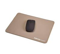 Fellowes Breyta Mousepad ergonomico extra-large Sabbia - Base in gomma antiscivolo, bordi cuciti resistenti, protezione Microban, ecologico e ottimizzato per mouse ottici e laser.