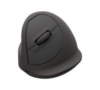Fellowes Breyta Plus mouse verticale ergonomico, taglia M, per mancini. Bluetooth, ricevitore usb wireless o cavo. Materiali riciclati, protezione Microban, batteria ricaricabile