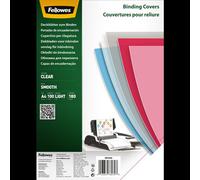 Fellowes Clear PET Binding Cover 180 micron A4 [Pack 100] 5384601 NEW