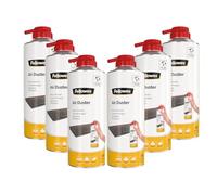 Fellowes Confezione da 6 bombolette di aria compressa - 350 ml, senza HFC - Pulitore antipolvere per PC, tastiera, stampanti, fotocopiatrici e dispositivi elettronici - Casa e ufficio