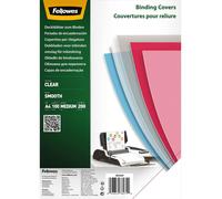Fellowes Copri rilegatura trasparente in PET 200 micron (A4) - Confezione da 100
