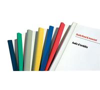 Dorsetti tondi per rilegatura - 8 mm - rosso - Fellowes - scatola 50 pezzi