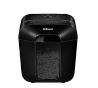 Fellowes Distruggidocumenti a frammento LX25, 6 fogli, per uso personale, con blocco di sicurezza, cestino da 11,5L, sicurezza P-4, nero, 4170501