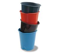 FELLOWES - E020RO - Cestino gettacarte E020 Modula - altezza 32,5 cm - diametro 31 cm - 16,5 L - rosso - Fellowes - 36469 - Conf. da 1 Pz. - E020RO