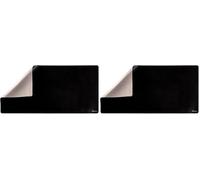 Fellowes Everyday Deskmat - Tappetino da scrivania double-face in ecopelle, superficie impermeabile, 80 x 40 cm - Ampio tappetino da scrivania per laptop, tastiera e mouse - Nero e grigio