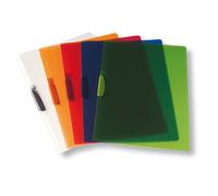 FELLOWES - F007TR - Cartellina con molla Clipper - A4 - PP - trasparente rosso - Fellowes - 37550 - Conf. da 20 Pz.