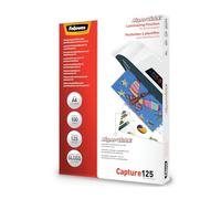 Pouches Capture125 Superquick - A4 - 216x303 mm - 2x125 micron - Fellowes - scatola 100 pezzi Quantita min. 1