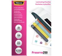 Pouches Preserve250 - A4 - 216x303 mm - 2x250 micron - Fellowes - scatola 100 pezzi Quantita min. 1