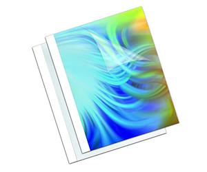 Fellowes Leonardi 53154 Termocopertine Standard, Formato 6 mm, Confezione da 100 Pezzi, Bianco