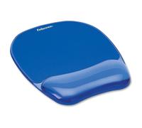 Fellowes Mouse Mat Wrist Support - Crystals Gel Mouse Pad with Non Slip Rubber B