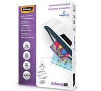 Fellowes® Pellicola plastificatrice Enhance - A5, lucida, 80 mym, 100 pezzi; con