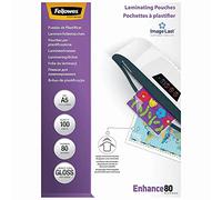 Fellowes Pellicola plastificatrice Enhance80 A5 154x216 mm 2x80 micron Lucida 100 pezzi