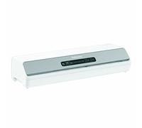 Fellowes plastificatrice a caldo Amaris A3, formato A3, fino a 175 micron, per casa e ufficio, retromarcia e modalità riposo + starter pack 10 pouches - bianco 8058201