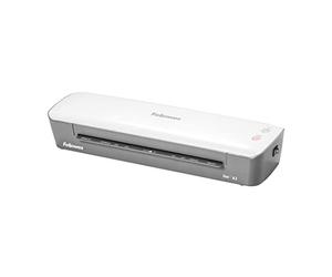 Fellowes plastificatrice Ion A3, formato A3, fino a 125 micron, per casa e ufficio, plastificatrice con leva di sblocco e modalità riposo, riscaldamento in 4 minuti, incluso starter pack di 10 pouches