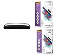Fellowes Plastificatrice Spectra A3, 80-125 Micron + Pouches Lucide Enhance80, A