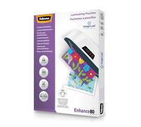 FELLOWES - FOGLI PER PLASTIFICATRIICE - 100 FOGLI - 80 MICRONS - A4