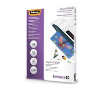 Pouches Enhance80 - Superquick - A4 - 2x80 micron - Fellowes - scatola 100 pezzi Quantita min. 1