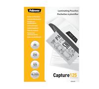 Fellowes A4 Lucido 125 Micron 250 Unità