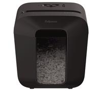 Fellowes Distruggidocumenti a frammento LX25, 6 fogli, per uso personale, con blocco di sicurezza, cestino da 11,5L, sicurezza P-4, nero, 4170501