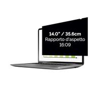 Fellowes PrivaScreen™ Filtro Privacy - Protezione antiriflesso e Luce Blu per Laptop 14,0" Pollici (Rapporto 16:9, 310 x 176mm) - Aggancio e rimozione Facili con linguette Quick Reveal™