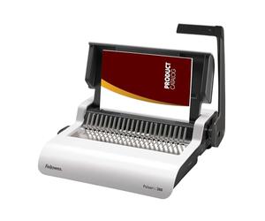 Fellowes Pulsar+ avec tiroir - Perfore 20 feuilles A4 - Relieuse manuelle à anneaux plastique - Relie jusqu’à 300 feuilles - 10 Couvertures incluses - Pour maison ou petit bureau