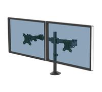 Fellowes Reflex 8502601 Supporti a parete per TV 68,6 cm [27] Scrivania Nero (REFLEX DUAL MONITOR ARM) NEW