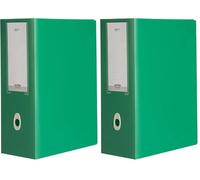 Fellowes Scatola Progetto Plus Dorso, 10 cm, Verde (Confezione da 2)