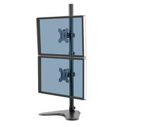 Fellowes Freestanding Dual Vertical Monitor Arm Max 16 kg Black