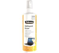 Fellowes Spray di Pulizia per Monitor e schermi di dispositivi elettronici, senza alcool, flacone da 250 ml, 2500 utilizzi