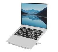 Fellowes Supporto Portatile per Laptop Alumia - Argento - Ergonomico, pieghevole, regolabile in altezza e inclinazione - In alluminio riciclato per casa, ufficio e lavoro ibrido