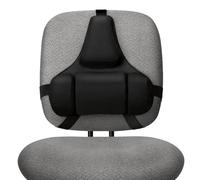 Fellowes Supporto schiena con cuscino lombare in memory foam Professional Series Ultimate, Grigio