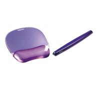 Fellowes Tappetino mouse con poggiapolsi + Poggiapolsi da tastiera, in Gel Cryst