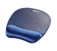 Fellowes Tappetino mouse Everyday con supporto per il polso - Tappetino ergonomico per mouse per computer portatile, poggiapolsi ergonomico - Blu