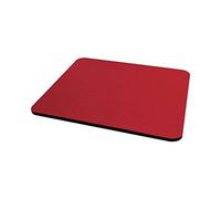 Fellowes tappetino mouse in gomma con base antiscivolo, superficie in poliestere resistente, mouse pad realizzato al 50% con materiale riciclato, dimensioni 18,6 x 22,4 x 0,6 cm, colore rosso