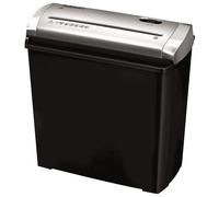 Fellowes Trito 2S - Destructora trituradora de papel, corte en tiras, 5 hojas, color negro