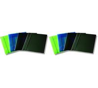 Fellowes U110TB Cartella Tre Lembi, Trasparente Blu (Confezione da 2)