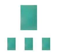 Fellowes U140VE Cartella Progetto Dorso 3, Verde (Confezione da 4)