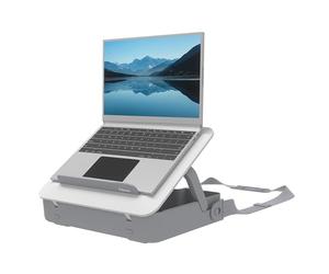Fellowes valigetta supporto laptop - Design Breyta™ 2-in-1 con 5 regolazioni in altezza - Ideale per il lavoro ibrido - 100% riciclabile - Bianco