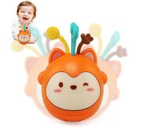 Felly 5 in 1 Giochi Montessori per Neonati 6 9 18 24 Mesi, Gioco Sensoriali con Musica e Luci, Giocattoli di Dentizione Corda in Silicone, Abilità Motor Skill Regalo Bambini Ragazze Ragazzi 1 2 3 Anno