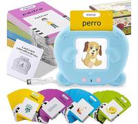 Felly Carte Flash Parlanti Spagnolo, Giochi Educativi Montessori 112 Fogli 224 Parole, Regalo Bambino Compleanno Natale