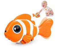 Felly Giochi Bambini 6 9 12 18 Mesi, Gioco Early Educativo con Musica e Luci, Giocattolo Pesce Interattivo, Tummy Time, Regalo Compleanno per Neonato Bimbo Bimba 1 2 Anni