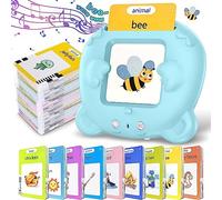 Felly Schede Flash Cards Parlanti Inglese, Giochi Educativi Stimolare Linguaggio 1 2 3 4 5 Anni, Giocattoli di Apprendimento per Bambini, Gioco Montessori Ascoltare e Imparare di Base 224 Parole