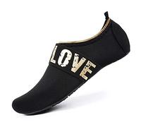 FELOVE Scarpe da Bagno, da Spiaggia, da Surf, a Piedi nud1 Traspiranti, per Sport Acquatici. per Uomo e Donna