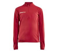 Felpa 1/2 zip per bambini Craft evolve Rosso 12/14 anni