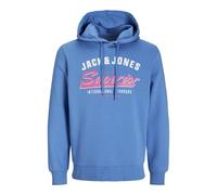 JACK&JONES Jjelogo Sweat Hood 2 col 24/25 Noos Felpa con Cappuccio, Pacific Coast, L Uomo