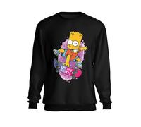 Felpa a Girocollo Bart Simpson Ciucciami il Calzino Uomo Donna Bambino Ragazzi